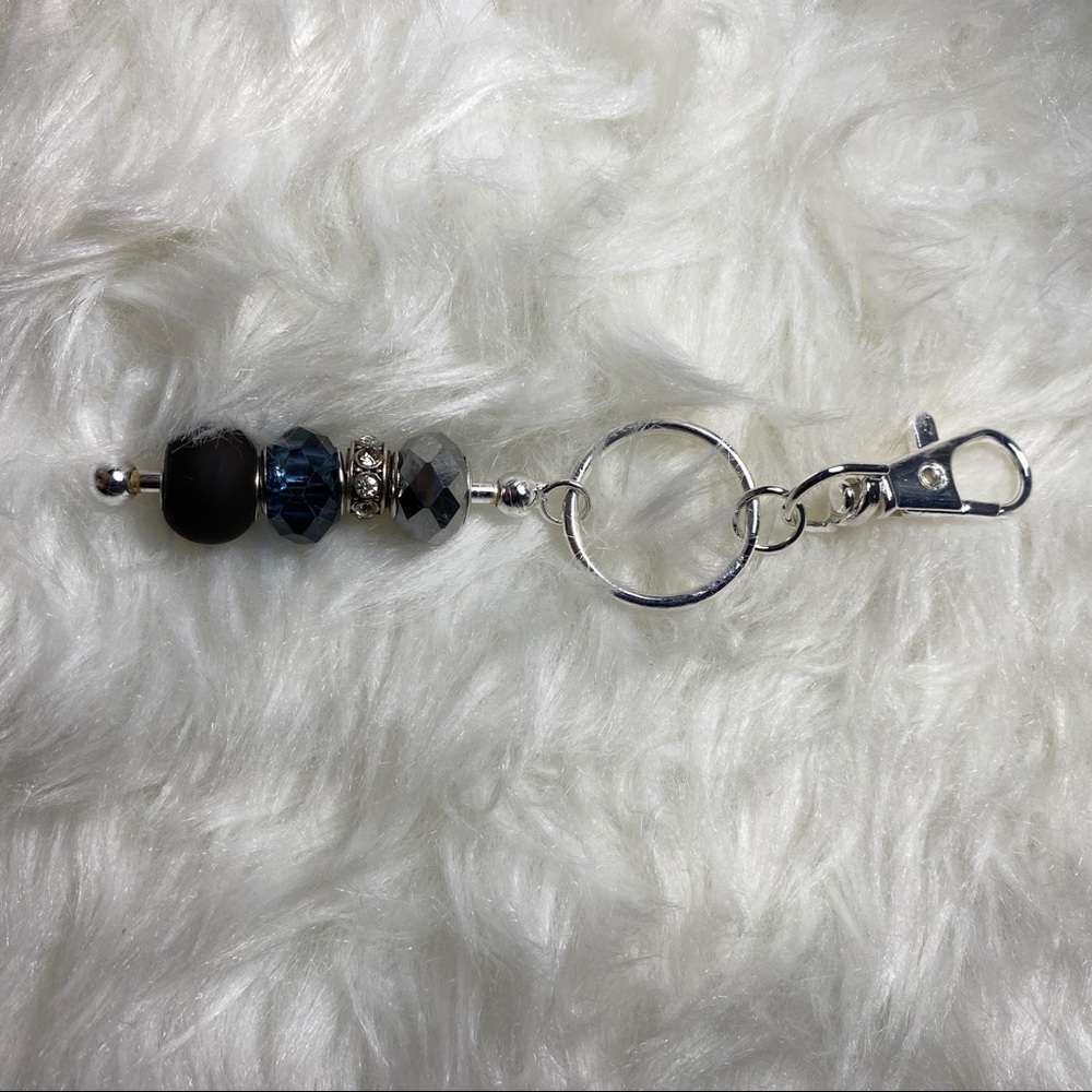 Black Pandora Charm Keychain